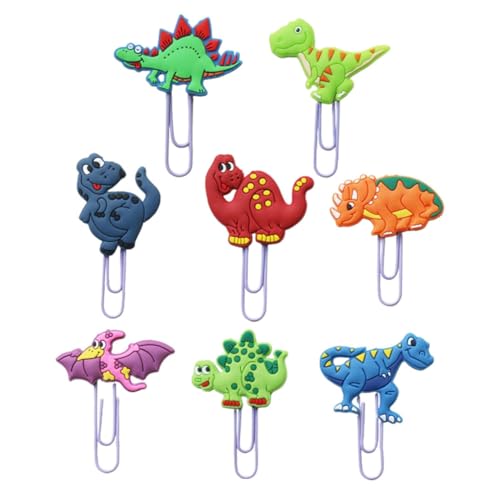 FUNOMOCYA 8Stücke Dinosaurier Büroklammern aus Dekorative Clips für Büro und Schule Langlebige und Süße Lesezeichen Zufällige für Dokumente und Notizen FUNOMOCYA 8Stücke Dinosaurier Büroklammern aus Dekorative Clips für Büro und Schule Langlebige und Süße Lesezeichen Zufällige für Dokumente und Notizen von FUNOMOCYA