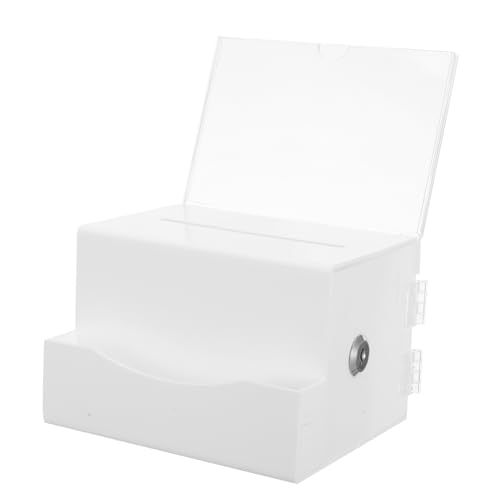 FUNOMOCYA Abschließbare Acryl Spendenbox Sichere Vorschlags und Wahlurne mit Schlitz für Geld und Briefe Robuste Transparente Kasse für Fundraising und Abstimmungen FUNOMOCYA Abschließbare Acryl Spendenbox Sichere Vorschlags und Wahlurne mit Schlitz für Geld und Briefe Robuste Transparente Kasse für Fundraising und Abstimmungen von FUNOMOCYA