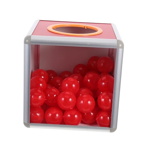 FUNOMOCYA Aluminiumlegierung Transparente Zeichnungsbox für Spenden Mehrzweck Meeting und Abstimmungsbox Rot für Veranstaltungen Partys und Wohltätigkeitsaktionen von FUNOMOCYA