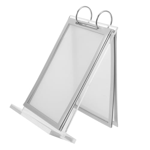 FUNOMOCYA Anzeigestandkarte Menühalter Speisekarte Inhaber Staffelei-ausstellungsständer Kippen Desktop-menü-aufbewahrungsregal Papierständer Menü Display Ständer Transparent Acryl FUNOMOCYA Anzeigestandkarte Menühalter Speisekarte Inhaber Staffelei-ausstellungsständer Kippen Desktop-menü-aufbewahrungsregal Papierständer Menü Display Ständer Transparent Acryl von FUNOMOCYA