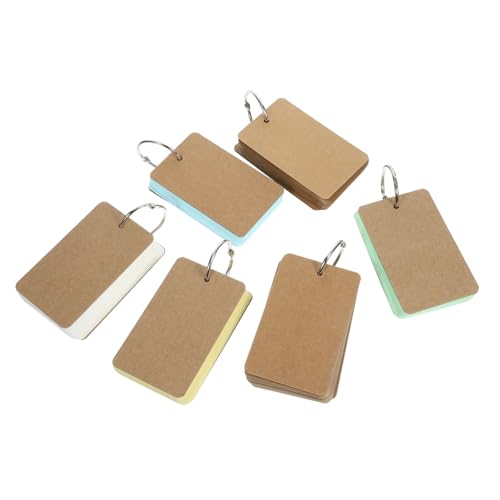FUNOMOCYA Blanko Karteikarten mit Ring Kraftpapier Notizblock Leere Lernkarten mit Binder Ring Handliches Vokabelkarten Schule Büro Notizen und Kreative Ideen Je Block FUNOMOCYA Blanko Karteikarten mit Ring Kraftpapier Notizblock Leere Lernkarten mit Binder Ring Handliches Vokabelkarten Schule Büro Notizen und Kreative Ideen Je Block von FUNOMOCYA