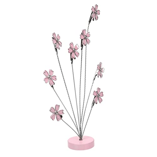FUNOMOCYA Blumenförmiger Fotohalter aus Ästige Notizen Clips mit Stabilem Standfuß Wohnaccessoire für Fotos Karten und Notizen für Schreibtischdekoration von FUNOMOCYA