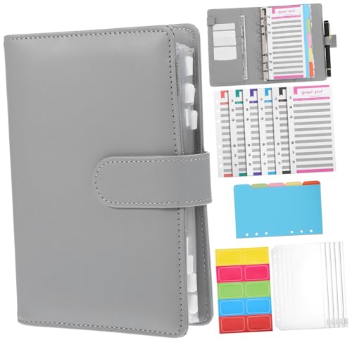 FUNOMOCYA Budget Binder aus Grauem Kunstleder Tragbarer Geldplaner mit Robustem Ringbuch Flexibler Seitenorganisation und Praktischem Sparbuch für Effektive Haushaltsplanung FUNOMOCYA Budget Binder aus Grauem Kunstleder Tragbarer Geldplaner mit Robustem Ringbuch Flexibler Seitenorganisation und Praktischem Sparbuch für Effektive Haushaltsplanung von FUNOMOCYA