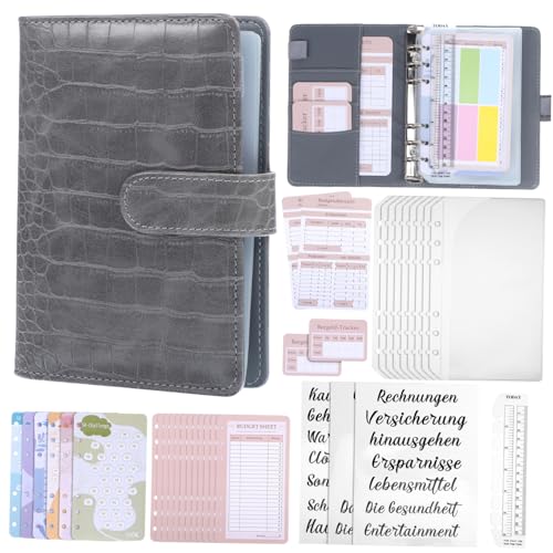FUNOMOCYA Budgetplaner Ringbuch mit Krokodilmuster Finanzplaner mit Einstecktaschen Sparchallenge Buch mit Karten Aufklebern und Lineal Langlebiger Organizer für Geldverwaltung FUNOMOCYA Budgetplaner Ringbuch mit Krokodilmuster Finanzplaner mit Einstecktaschen Sparchallenge Buch mit Karten Aufklebern und Lineal Langlebiger Organizer für Geldverwaltung von FUNOMOCYA