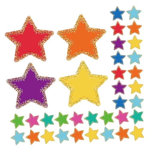 FUNOMOCYA Bunte Stern Papier Cutouts für Pinnwand Dekorationen Diy Bastelprojekte für Schul und Klassenzimmerdekorationen von FUNOMOCYA