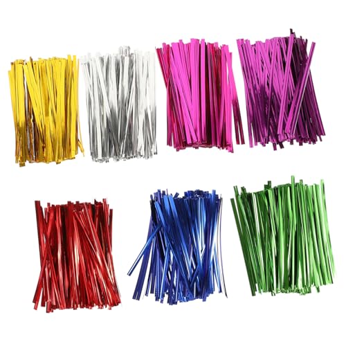 FUNOMOCYA Bunte Twist Ties Stabile Verpackungsbänder aus Pet Eisen Flexible Dekobänder für Backwaren Geschenktüten Süßigkeiten Gartenorganisation Langlebig und Vielseitig Einsetzbar von FUNOMOCYA
