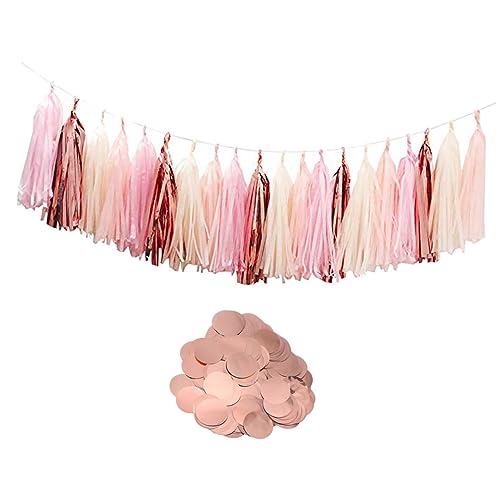 FUNOMOCYA Buntes Tassel Konfetti Set mit Roségold Papierstreuseln Party Tischdeko für Hochzeit Geburtstag Valentinstag DIY Dekoration für Geschenkboxen und Feierlichkeiten FUNOMOCYA Buntes Tassel Konfetti Set mit Roségold Papierstreuseln Party Tischdeko für Hochzeit Geburtstag Valentinstag DIY Dekoration für Geschenkboxen und Feierlichkeiten von FUNOMOCYA