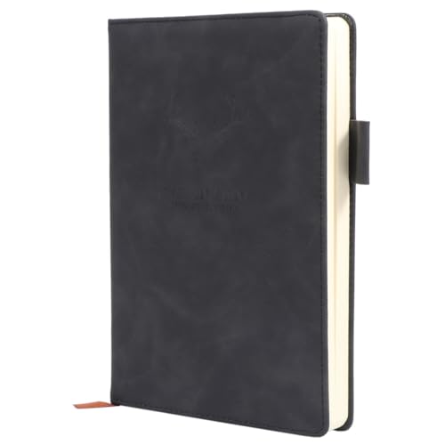 FUNOMOCYA Business Notizbuch PU Verdicktes Liniert Office Notizblock Leicht Tragbar für Schule Büro Besprechungen Schwarz FUNOMOCYA Business Notizbuch PU Verdicktes Liniert Office Notizblock Leicht Tragbar für Schule Büro Besprechungen Schwarz von FUNOMOCYA