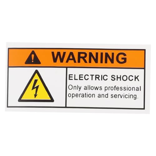 FUNOMOCYA Danger Elektrisches Gefahrenetikett Mit Hochspannung Warnaufkleber Für Wartung Elektrisches Schocksicherheitszeichen Für Schulenkrankenhäuser FUNOMOCYA Danger Elektrisches Gefahrenetikett Mit Hochspannung Warnaufkleber Für Wartung Elektrisches Schocksicherheitszeichen Für Schulenkrankenhäuser von FUNOMOCYA