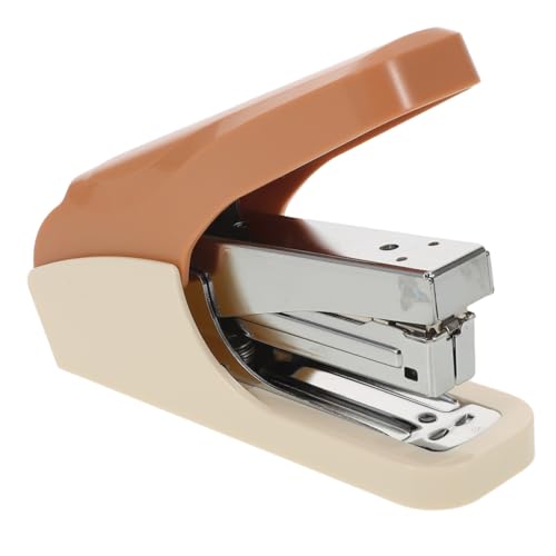 FUNOMOCYA Desktop Hefter Einfinger-bindegerät Kompakter Robuster Handhefter aus Abs und Eisen Zuverlässige Büroklammer für Buch Papierprojekte Tragbar für Schule Büro und Zuhause von FUNOMOCYA