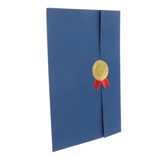 FUNOMOCYA Dreifach Gefaltete Urkundenhülle Eleganter Blauer Zertifikatshalter Schützender Diplomhüllen Ordner für Abschluss und Auszeichnungszertifikate Hochwertiger Dokumentenschutz FUNOMOCYA Dreifach Gefaltete Urkundenhülle Eleganter Blauer Zertifikatshalter Schützender Diplomhüllen Ordner für Abschluss und Auszeichnungszertifikate Hochwertiger Dokumentenschutz von FUNOMOCYA