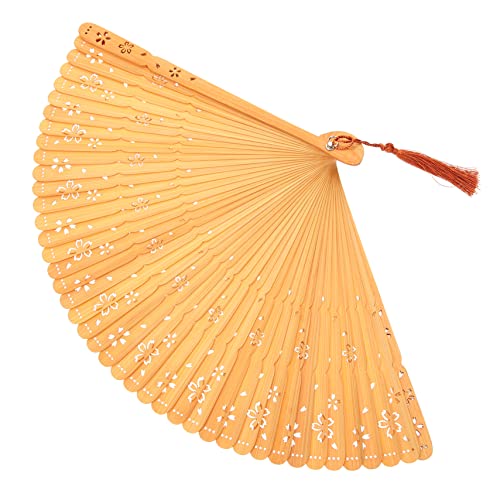 FUNOMOCYA Faltbarer Handfächer aus Chinesischer Stil Tragbarer Klappfächer für Tanz Party und Bühnenaufführungen Handgefertigt Vintage Design Langlebig und von FUNOMOCYA