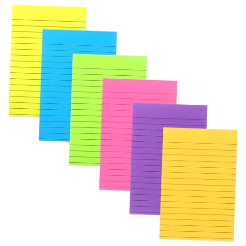 FUNOMOCYA Fluoreszierende Haftnotizen Farben Tragbare Linierten Memo Pads To Do Listen Farbige Indexkarten Selbstklebende Notizzettel für Büro und Zuhause FUNOMOCYA Fluoreszierende Haftnotizen Farben Tragbare Linierten Memo Pads To Do Listen Farbige Indexkarten Selbstklebende Notizzettel für Büro und Zuhause von FUNOMOCYA
