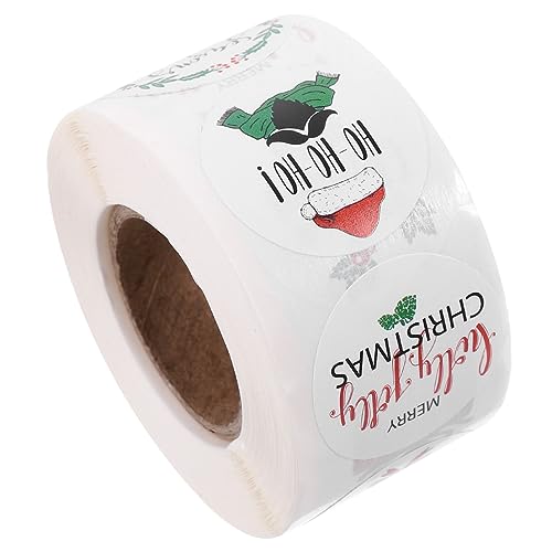 FUNOMOCYA Frohe Weihnachten Aufkleber Label 25mm Runde Aufkleber Versiegelung für Haushalt Multi-funktion Dekorative Aufkleber von FUNOMOCYA