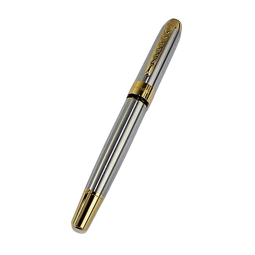 FUNOMOCYA Füller Glänzend Silber Lackiert mit Edelstahlfeder Füllfederhalter für Präzise Linienführung und Eleganten Schreibkomfort Zufällige Farbwahl FUNOMOCYA Füller Glänzend Silber Lackiert mit Edelstahlfeder Füllfederhalter für Präzise Linienführung und Eleganten Schreibkomfort Zufällige Farbwahl von FUNOMOCYA