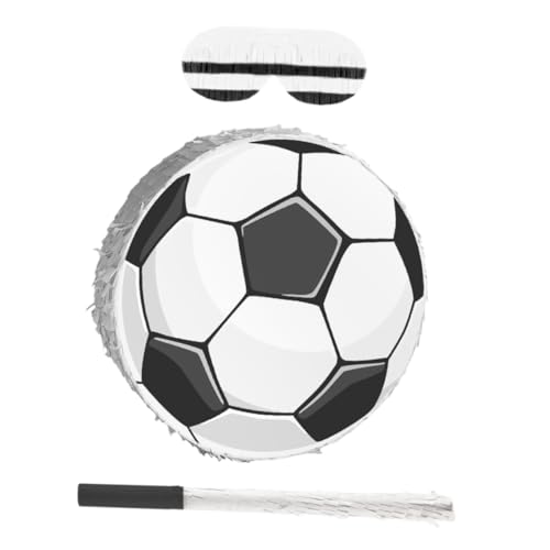 FUNOMOCYA Fußball Pinata mit und Augenmaske Bunte Krepppapier Dekoration Stabiler Karton Kindergeburtstagsspiel Fußball Festival Party Deko Vielseitig für Sport Events und Foto Requisiten FUNOMOCYA Fußball Pinata mit und Augenmaske Bunte Krepppapier Dekoration Stabiler Karton Kindergeburtstagsspiel Fußball Festival Party Deko Vielseitig für Sport Events und Foto Requisiten von FUNOMOCYA