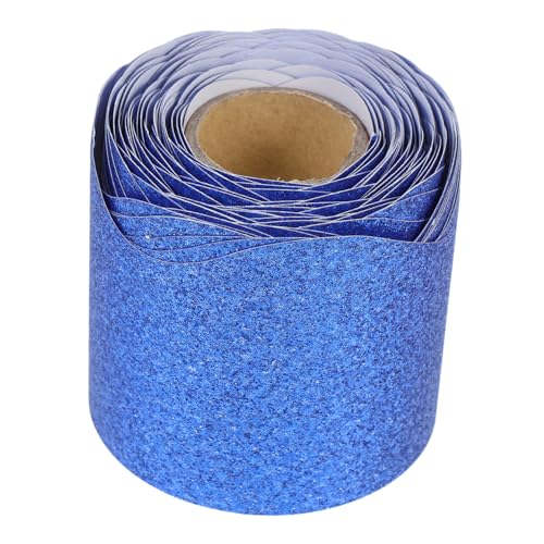 FUNOMOCYA Glitzernde Tafelrand Dekoration Non Adhesive Papier Border für Klassenzimmer und Pinnwände Langlebig und Anpassbar für Kreative Gestaltung und Festliche Anlässe von FUNOMOCYA