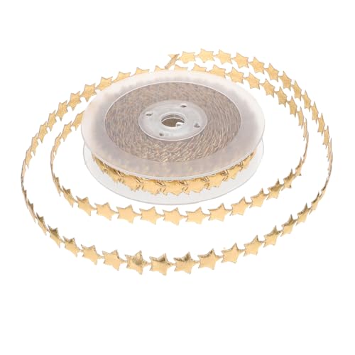 FUNOMOCYA Goldfarbenes Weihnachtsdekorationsband mit Geprägten Fünfzackigen Sternen Langlebiges DIY Geschenkband für Basteln Geschenkverpackung und Festliche Schleifen Glitzernde Winterdeko FUNOMOCYA Goldfarbenes Weihnachtsdekorationsband mit Geprägten Fünfzackigen Sternen Langlebiges DIY Geschenkband für Basteln Geschenkverpackung und Festliche Schleifen Glitzernde Winterdeko von FUNOMOCYA
