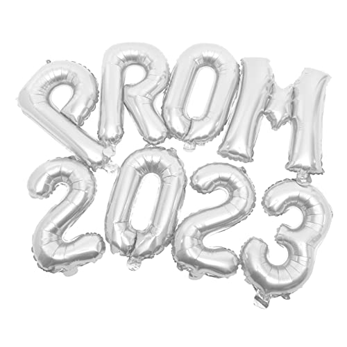 FUNOMOCYA Graduationsballon Set aus Aluminiumfolie Silberne Party Dekoration Einfach Aufzublasen Langlebig für Abschlussfeier Schulabschluss Deko Partyzubehör von FUNOMOCYA