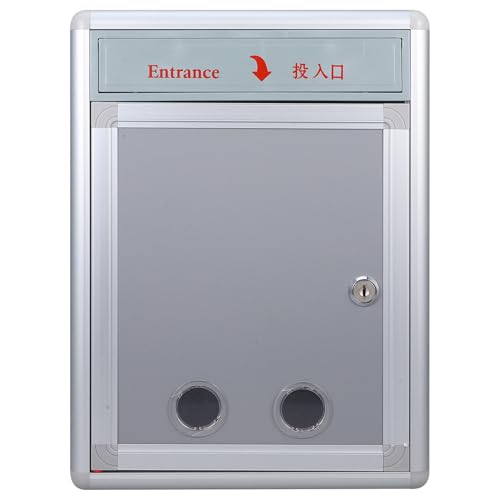 FUNOMOCYA Große Wandmontage Vorschlagsbox mit Schloss Multifunktionale Abschließbare Briefkastenbox für Post Beschwerden Spenden Wahlurne und Aufbewahrung Praktischer Wandbriefkasten für FUNOMOCYA Große Wandmontage Vorschlagsbox mit Schloss Multifunktionale Abschließbare Briefkastenbox für Post Beschwerden Spenden Wahlurne und Aufbewahrung Praktischer Wandbriefkasten für von FUNOMOCYA