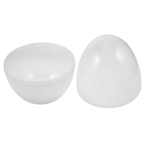 FUNOMOCYA Großes Transparentes Frühlings-Ei zum Befüllen Leere Gumball-Maschinen-kapsel Vielseitige DIY Geschenkbox für Weihnachten Hochzeit Partydekoration und Interaktives Familienerlebnis von FUNOMOCYA