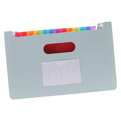 FUNOMOCYA Großvolumiger Dokumenten Organizer Fächermappe aus Robustem Mehrlagig für Quittungen Belege Visitenkarten Tragbar für Büro und Unterwegs FUNOMOCYA Großvolumiger Dokumenten Organizer Fächermappe aus Robustem Mehrlagig für Quittungen Belege Visitenkarten Tragbar für Büro und Unterwegs von FUNOMOCYA