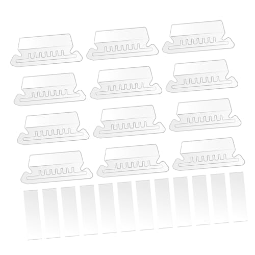 FUNOMOCYA Hängeregister Tabs mit Transparenten Pvc einsätzen Beschriftbare Ordner Registerkarten für Büro und Hotel Robuste und Leichte Mappen Zubehör zur Dateiordnung von FUNOMOCYA