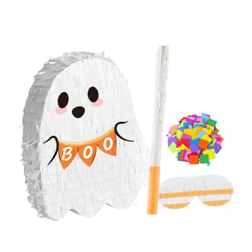 FUNOMOCYA Halloween Pinata Hängender Geist Pinata mit Buntem Design für Halloween Party Deko Innen Außen Stabile Candy Füllung für Vielseitige Unterhaltung FUNOMOCYA Halloween Pinata Hängender Geist Pinata mit Buntem Design für Halloween Party Deko Innen Außen Stabile Candy Füllung für Vielseitige Unterhaltung von FUNOMOCYA