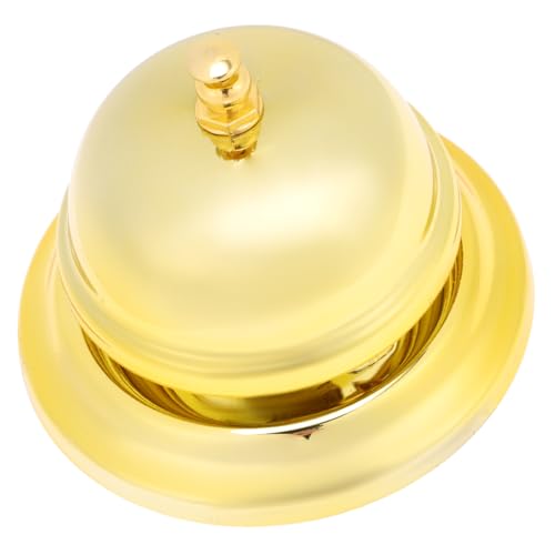 FUNOMOCYA Handdruckglocke aus Metalllegierung Tischservice Glocke für Restaurant Hotel und Spiele Vielseitig Einsetzbar Einfache Bedienung Zufällige Farbwahl Zufällige Farbe von FUNOMOCYA