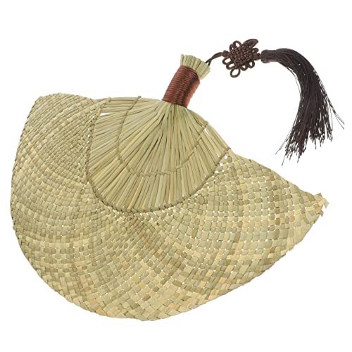 FUNOMOCYA Handgefertigter Natur Fächer aus Weide Vintage Sommerfächer für Strandpartys Hochzeiten Wanddekoration Leicht Praktisch für Erwachsene von FUNOMOCYA