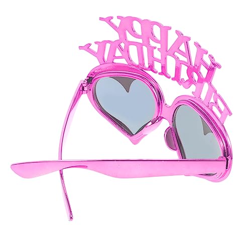 FUNOMOCYA Herzförmige Partybrille für Geburtstagsfeiern Kreative Fotorequisiten für Erwachsene Hochwertigem Pc Material Bequem und Leicht Bringt Spaß und Festliche von FUNOMOCYA