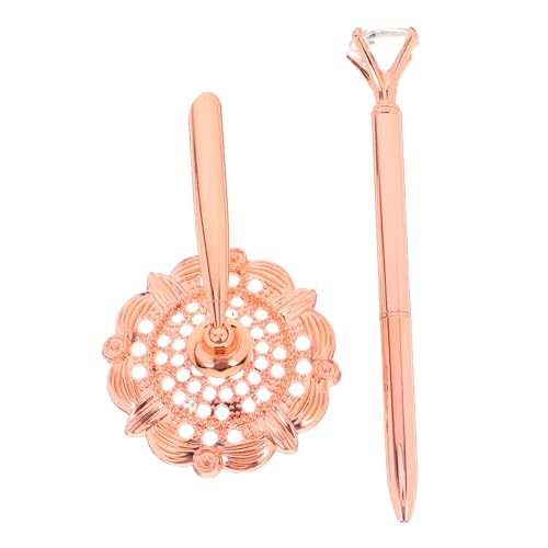 FUNOMOCYA Hochzeitsstift Und Metallstift -standhalter Set Signing Desk Kugelschreiber Für Gästebuch Brautlehrer Hochzeit Engagement Abschluss Home Office Business Supplies Rose Gold FUNOMOCYA Hochzeitsstift Und Metallstift -standhalter Set Signing Desk Kugelschreiber Für Gästebuch Brautlehrer Hochzeit Engagement Abschluss Home Office Business Supplies Rose Gold von FUNOMOCYA