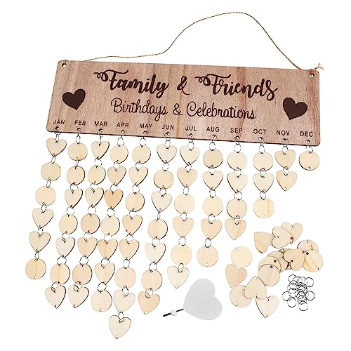FUNOMOCYA Holz Geburtstagskalender zum Aufhängen DIY Holzscheiben Wandkalender mit Blanko Holzplatten und Metallringen für Geburtstags Erinnerung Dekoration FUNOMOCYA Holz Geburtstagskalender zum Aufhängen DIY Holzscheiben Wandkalender mit Blanko Holzplatten und Metallringen für Geburtstags Erinnerung Dekoration von FUNOMOCYA