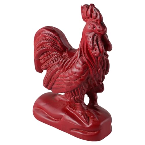 FUNOMOCYA Holz Huhn Statue Skulptur Ornament für Schreibtisch Wohnzimmer und Schlafzimmer Hohe Handgefertigte Holzfigur aus Roten Holz Symbolisiert und Glück FUNOMOCYA Holz Huhn Statue Skulptur Ornament für Schreibtisch Wohnzimmer und Schlafzimmer Hohe Handgefertigte Holzfigur aus Roten Holz Symbolisiert und Glück von FUNOMOCYA