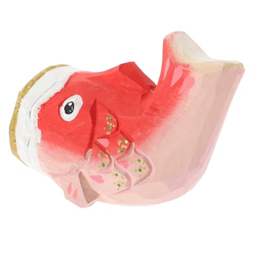 FUNOMOCYA Holz Karpfen Statue Miniatur Deko Karpfendekoration Fischschmuck Küstendekoration Handgeschnitzte Holzfigur FUNOMOCYA Holz Karpfen Statue Miniatur Deko Karpfendekoration Fischschmuck Küstendekoration Handgeschnitzte Holzfigur von FUNOMOCYA