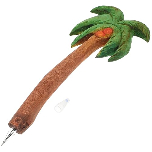 FUNOMOCYA Holz Kugelschreiber mit Kokospalmen Gravur Langlebiger Komfortabler Schreibstift für Schule und Büro Glattes Schreiben Ergonomischer Holzgriff FUNOMOCYA Holz Kugelschreiber mit Kokospalmen Gravur Langlebiger Komfortabler Schreibstift für Schule und Büro Glattes Schreiben Ergonomischer Holzgriff von FUNOMOCYA