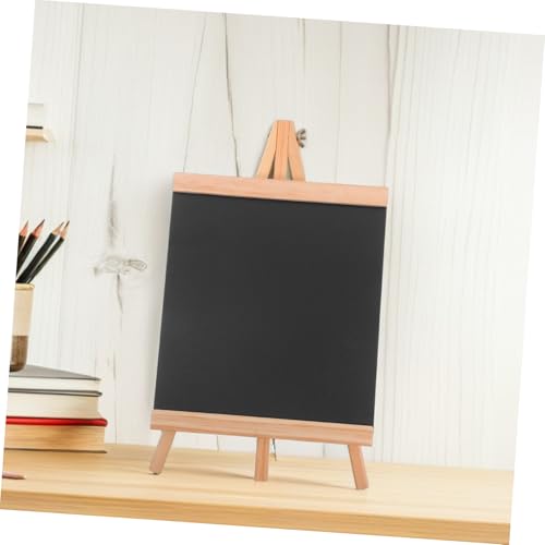 FUNOMOCYA Holz kreidetafel mit A staffelei Wiederbeschreibbares Memoboard für Küche Bar Restaurant Stabiles Tischdisplay Natürliche Holzoptik für Notizen und Menüs von FUNOMOCYA