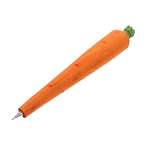 FUNOMOCYA Holzgeschnitzter Kugelschreiber Karottenform Kreativer Holzkugelschreiber für Ostern Party Schüler mit Wechselbarer Mine Handgefertigter Schreibstift für Schule und Büro FUNOMOCYA Holzgeschnitzter Kugelschreiber Karottenform Kreativer Holzkugelschreiber für Ostern Party Schüler mit Wechselbarer Mine Handgefertigter Schreibstift für Schule und Büro von FUNOMOCYA
