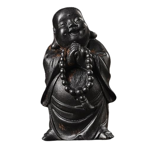 FUNOMOCYA Holzgeschnitztes Maitreya-Buddha-Ornament Buddhistische Holzfigur Antikes Dekor Handgefertigte Buddha-Dekoration Für Zuhause Und Büro Und Platzsparend FUNOMOCYA Holzgeschnitztes Maitreya-Buddha-Ornament Buddhistische Holzfigur Antikes Dekor Handgefertigte Buddha-Dekoration Für Zuhause Und Büro Und Platzsparend von FUNOMOCYA