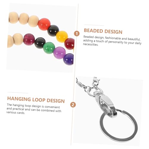 FUNOMOCYA Holzperlen Lanyard mit Schlüsselband Karabiner Handgefertigter Bunter Perlen Ausweishalter für Id Karten Multifunktionales Sicherheitsband für Mitarbeiter Studenten und Ärzte FUNOMOCYA Holzperlen Lanyard mit Schlüsselband Karabiner Handgefertigter Bunter Perlen Ausweishalter für Id Karten Multifunktionales Sicherheitsband für Mitarbeiter Studenten und Ärzte von FUNOMOCYA