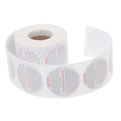 FUNOMOCYA Kerzenwarnaufkleber Selbstklebende für DIY Ölbeständig für Kerzengläser und Dosen Kompatibilität für Kerzenprojekte FUNOMOCYA Kerzenwarnaufkleber Selbstklebende für DIY Ölbeständig für Kerzengläser und Dosen Kompatibilität für Kerzenprojekte von FUNOMOCYA