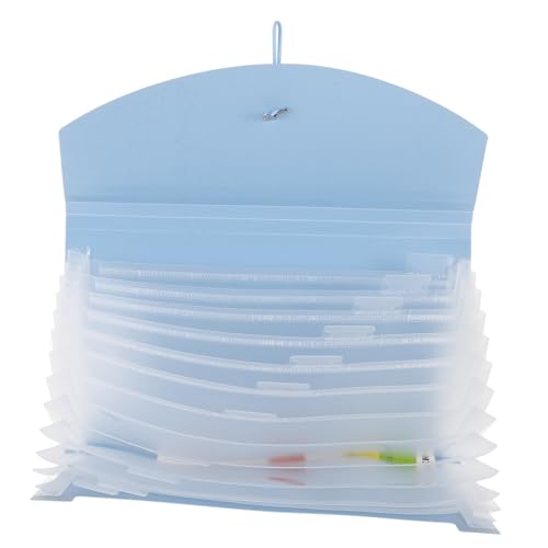 FUNOMOCYA Mini Fächermappe Tragbarer Accordion Datei Organizer für Belege Dokumente und Karten für Effiziente Büroorganisation Blau Fächer FUNOMOCYA Mini Fächermappe Tragbarer Accordion Datei Organizer für Belege Dokumente und Karten für Effiziente Büroorganisation Blau Fächer von FUNOMOCYA