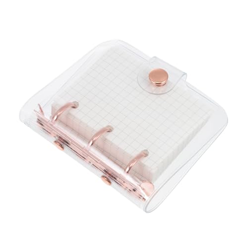 FUNOMOCYA Mini Ringbuch Notizbuch Tragbares Kleines Scrapbook Aufbewahrungstaschen Transparentes Cover Leichtes Tagebuch für Schüler und Mädchen in Roségold FUNOMOCYA Mini Ringbuch Notizbuch Tragbares Kleines Scrapbook Aufbewahrungstaschen Transparentes Cover Leichtes Tagebuch für Schüler und Mädchen in Roségold von FUNOMOCYA