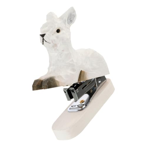 FUNOMOCYA Mini holzhefter Alpaka Stil Handgefertigter Cartoon tacker Kleiner Büro heftgerät aus Robustem Holz und Eisen Niedliches Tiermotiv Dekoratives Schreibtischzubehör für Schule und FUNOMOCYA Mini holzhefter Alpaka Stil Handgefertigter Cartoon tacker Kleiner Büro heftgerät aus Robustem Holz und Eisen Niedliches Tiermotiv Dekoratives Schreibtischzubehör für Schule und von FUNOMOCYA