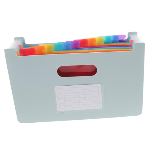 FUNOMOCYA Multi Grid Dateiordner Großer Kapazitäts Organizer für Dokumente Aktentasche mit Fächern für Büro Zuhause und Reisen Langlebig und Leicht Transportierbar von FUNOMOCYA