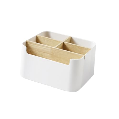 FUNOMOCYA Multifunktionale Desktop Aufbewahrungsbox aus Holz und Kunststoff mit Fächern Organizer für Büro Wohnzimmer und Kosmetik Praktische Sortierbox für Fernbedienungen und Kosmetik FUNOMOCYA Multifunktionale Desktop Aufbewahrungsbox aus Holz und Kunststoff mit Fächern Organizer für Büro Wohnzimmer und Kosmetik Praktische Sortierbox für Fernbedienungen und Kosmetik von FUNOMOCYA