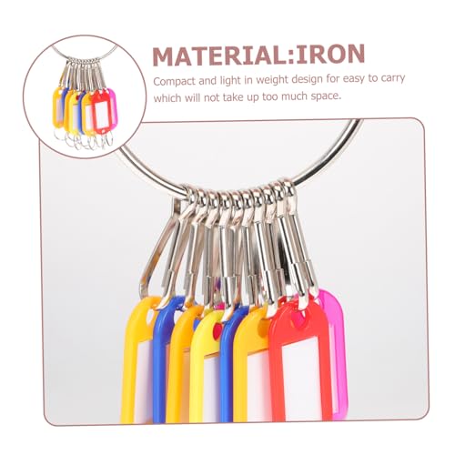 FUNOMOCYA Multifunktionale Edelstahl Schlüsselanhänger mit Beschriftbaren Etiketten für Gepäck ID und Schlüsselorganisation Langlebig und Wiederverwendbar mit Ringen zur Einfachen FUNOMOCYA Multifunktionale Edelstahl Schlüsselanhänger mit Beschriftbaren Etiketten für Gepäck ID und Schlüsselorganisation Langlebig und Wiederverwendbar mit Ringen zur Einfachen von FUNOMOCYA