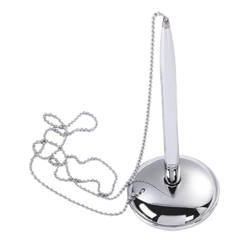 FUNOMOCYA Multifunktionaler Bankschalter Stift mit Kette und Ständer Tischfixierter Kugelschreiber für Hotelrezeption und Langlebig Lackierter Eleganter Business und Empfangstresen FUNOMOCYA Multifunktionaler Bankschalter Stift mit Kette und Ständer Tischfixierter Kugelschreiber für Hotelrezeption und Langlebig Lackierter Eleganter Business und Empfangstresen von FUNOMOCYA