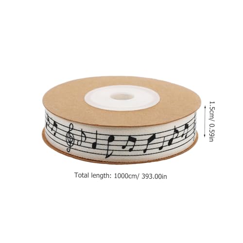 FUNOMOCYA Musiknoten Geschenkband Baumwolle Bastelband für DIY Dekoration Geschenkverpackung Geburtstags Hochzeitsfeiern Weiches Vielseitiges Stoffband FUNOMOCYA Musiknoten Geschenkband Baumwolle Bastelband für DIY Dekoration Geschenkverpackung Geburtstags Hochzeitsfeiern Weiches Vielseitiges Stoffband von FUNOMOCYA