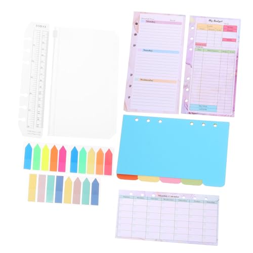 FUNOMOCYA Nachfüllpapier Buntes Lose Einlagen mit Wochen und Monatsplaner Budgetkarten Kariert und Liniert Professionelles Schreibpapier für Ringbücher Vielseitig für Schule und Büro FUNOMOCYA Nachfüllpapier Buntes Lose Einlagen mit Wochen und Monatsplaner Budgetkarten Kariert und Liniert Professionelles Schreibpapier für Ringbücher Vielseitig für Schule und Büro von FUNOMOCYA